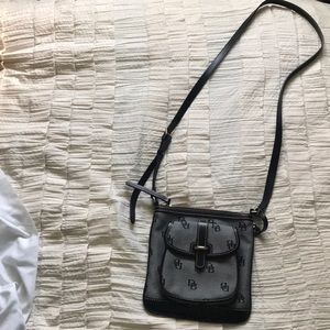 Dooney & Bourke Black Leather Cross-Body Purse